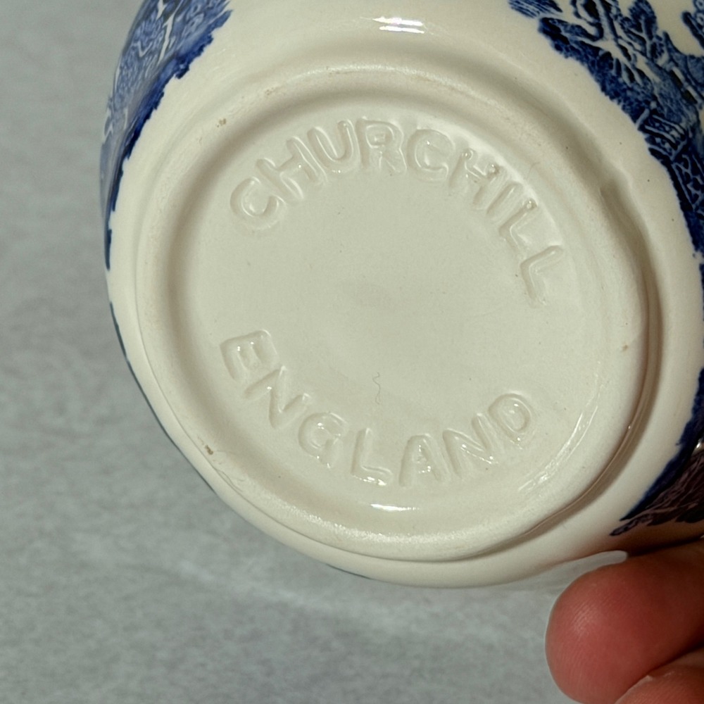 Churchill England Blue Willow Small Bowl Willow Pattern Ironstone England - Picture 3 of 4